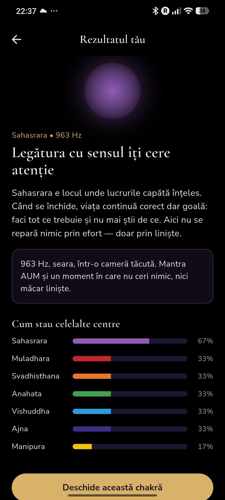 Rezultatul chestionarului: ce chakră îți cere atenția